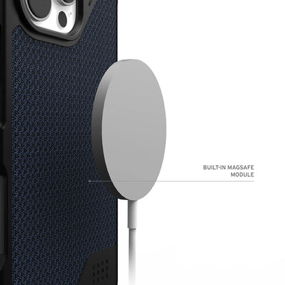 Husa MagSafe pentru Apple iPhone 17 Pro, Urban Armor Gear, Metropolis LT Kevlar, Bleumarin