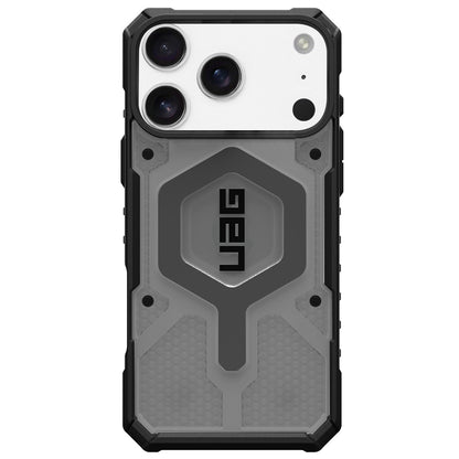 Husa MagSafe pentru Apple iPhone 17 Pro, Urban Armor Gear, Pathfinder Clear, Gri