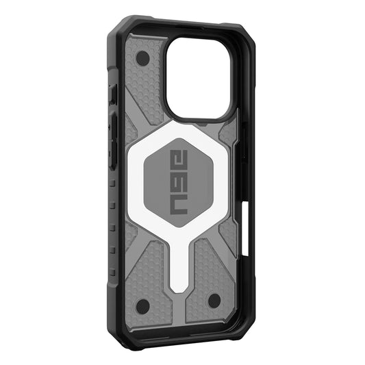 Husa MagSafe pentru Apple iPhone 17 Pro, Urban Armor Gear, Pathfinder Clear, Gri