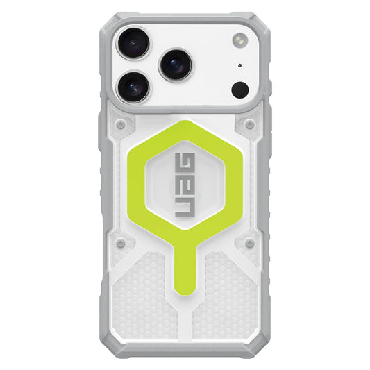 Husa MagSafe pentru Apple iPhone 17 Pro, Urban Armor Gear, Pathfinder Clear, Verde