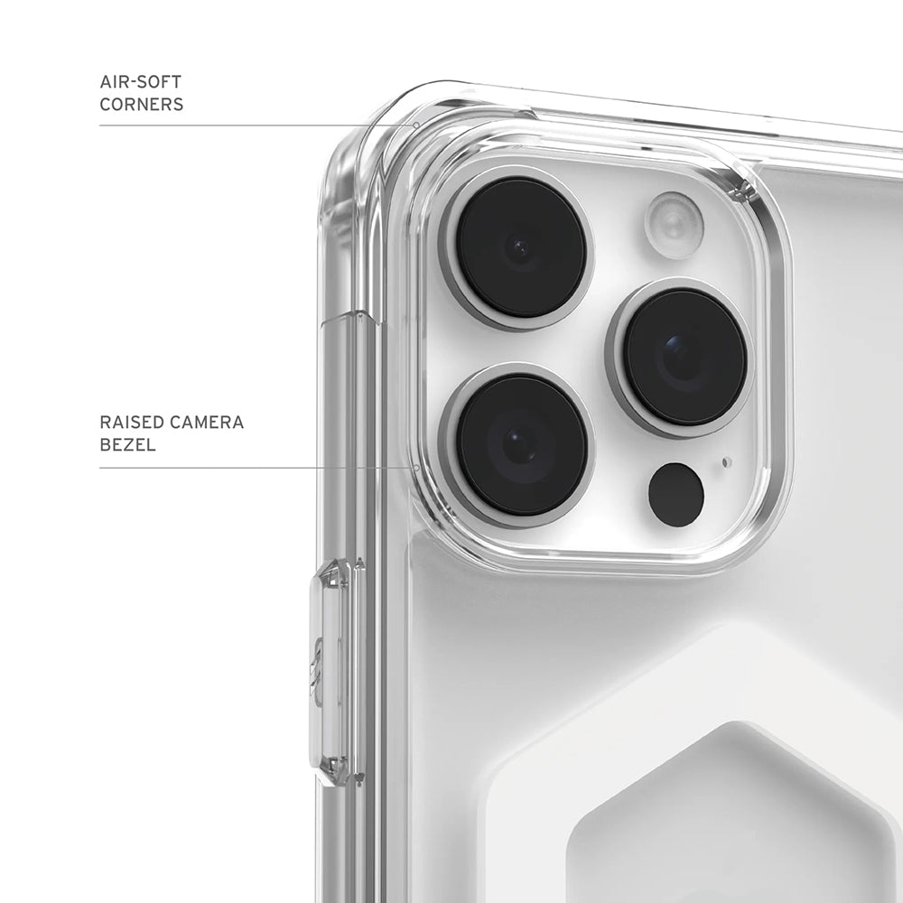 Husa MagSafe pentru Apple iPhone 17 Pro, Urban Armor Gear, Plyo, Alba