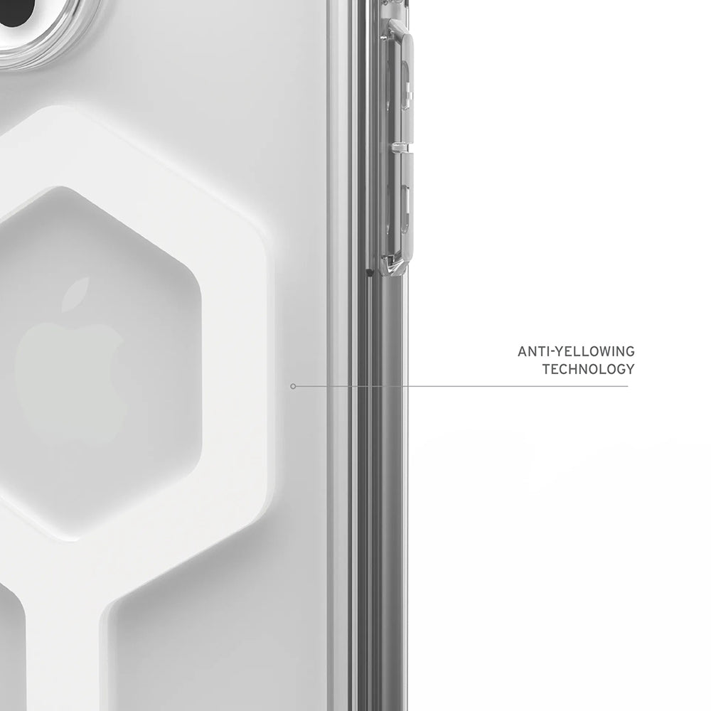 Husa MagSafe pentru Apple iPhone 17 Pro, Urban Armor Gear, Plyo, Alba