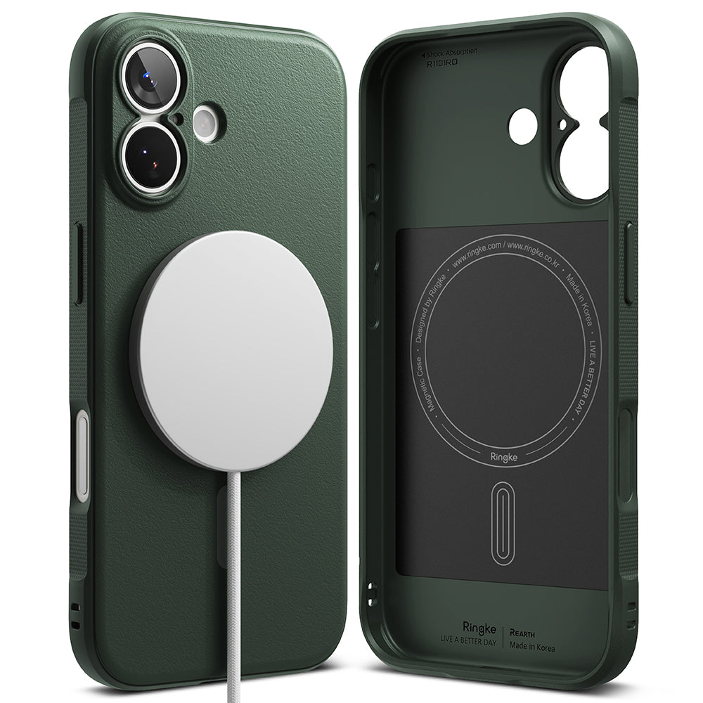 Husa MagSafe pentru Apple iPhone 17, Ringke, Onyx, Verde Inchis