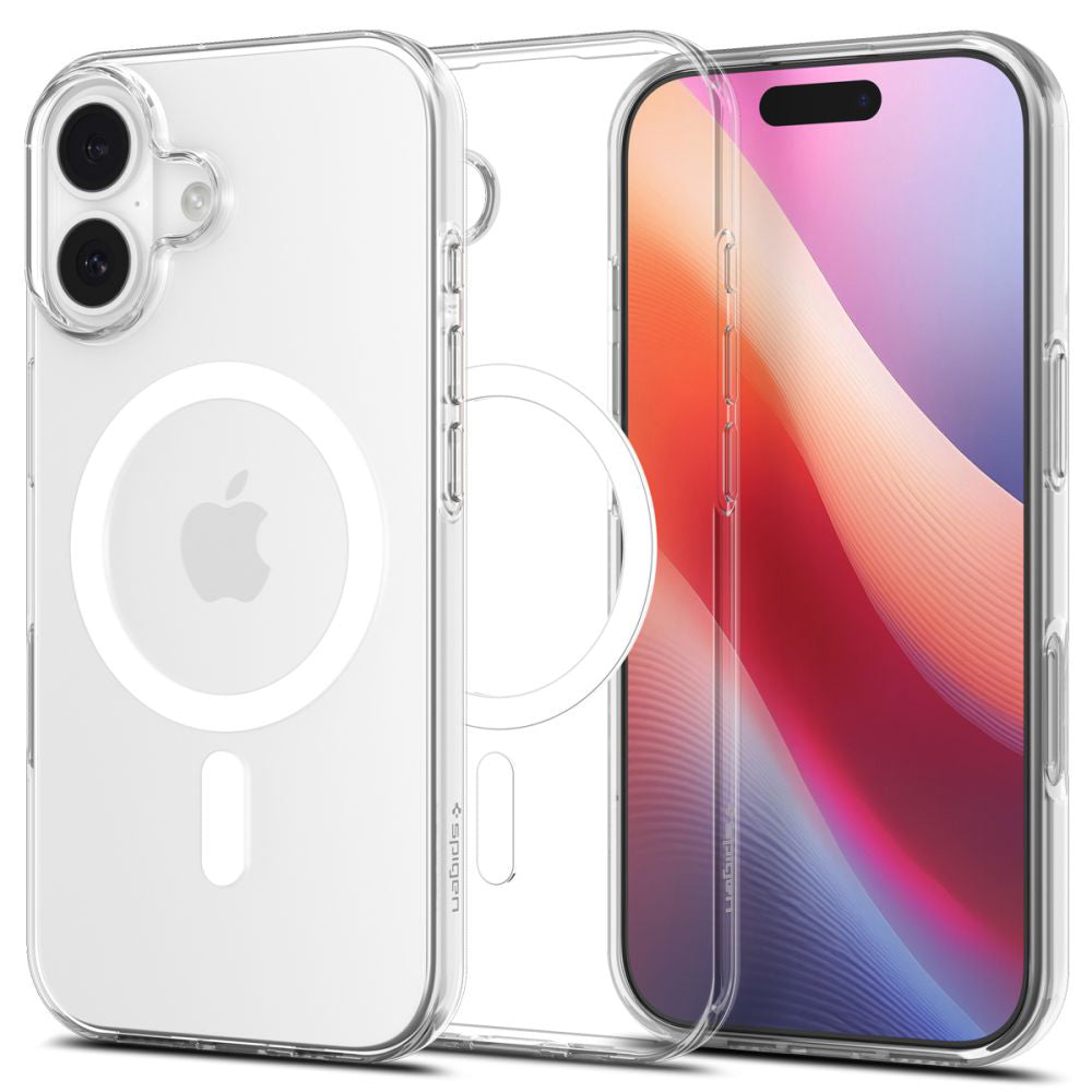 Husa MagSafe pentru Apple iPhone 17, Spigen, Liquid Crystal , Alba