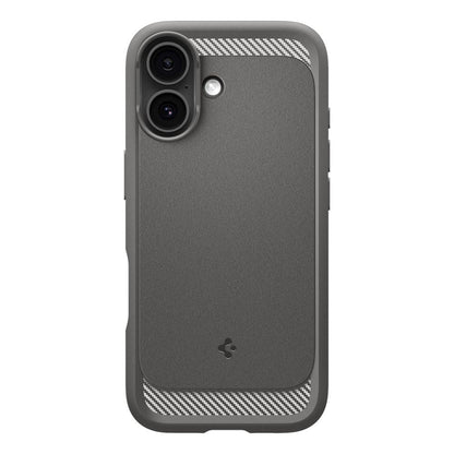 Husa MagSafe pentru Apple iPhone 17, Spigen, Rugged Armor, Gri