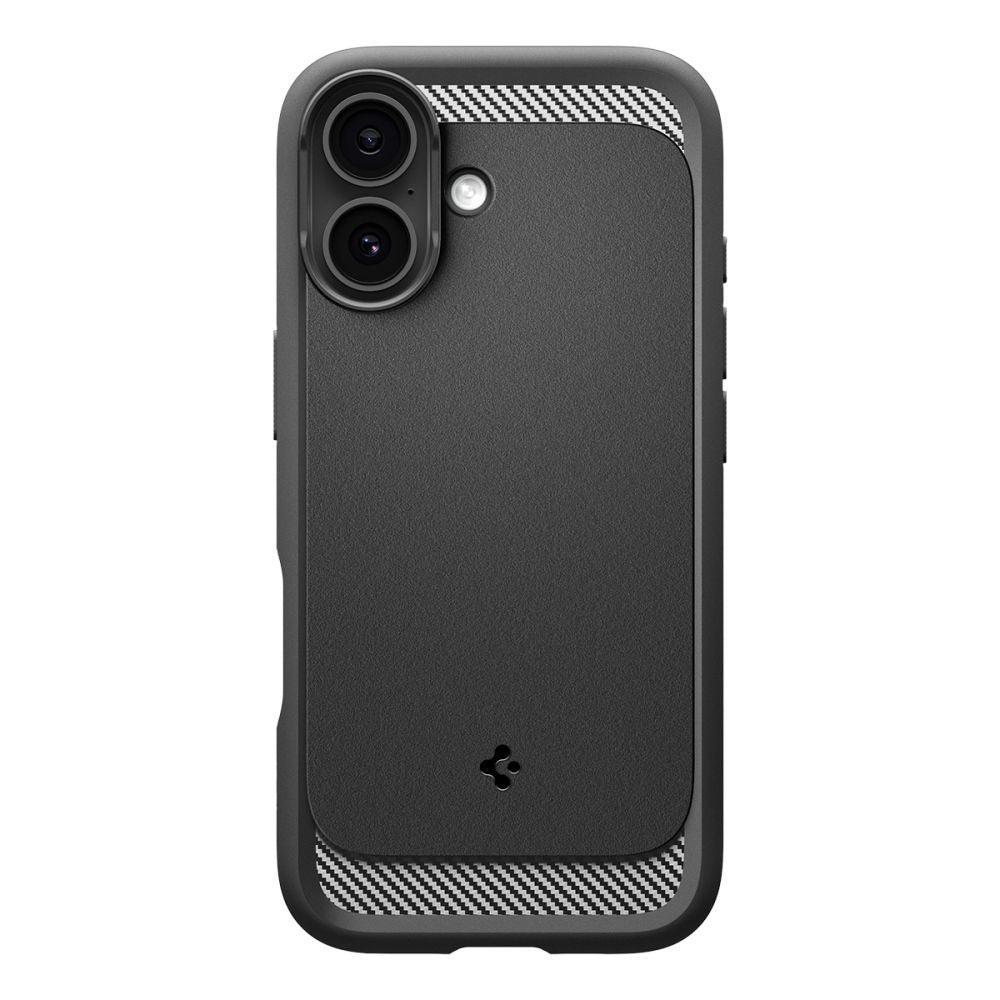 Husa MagSafe pentru Apple iPhone 17, Spigen, Rugged Armor, Neagra Mata