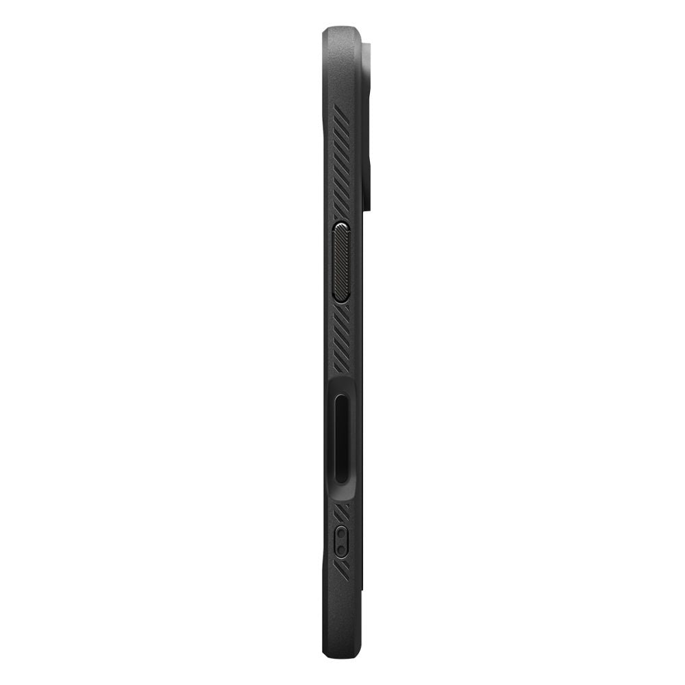 Husa MagSafe pentru Apple iPhone 17, Spigen, Rugged Armor, Neagra Mata