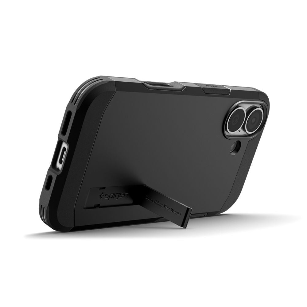 Husa MagSafe pentru Apple iPhone 17, Spigen, Tough Armor T, Neagra