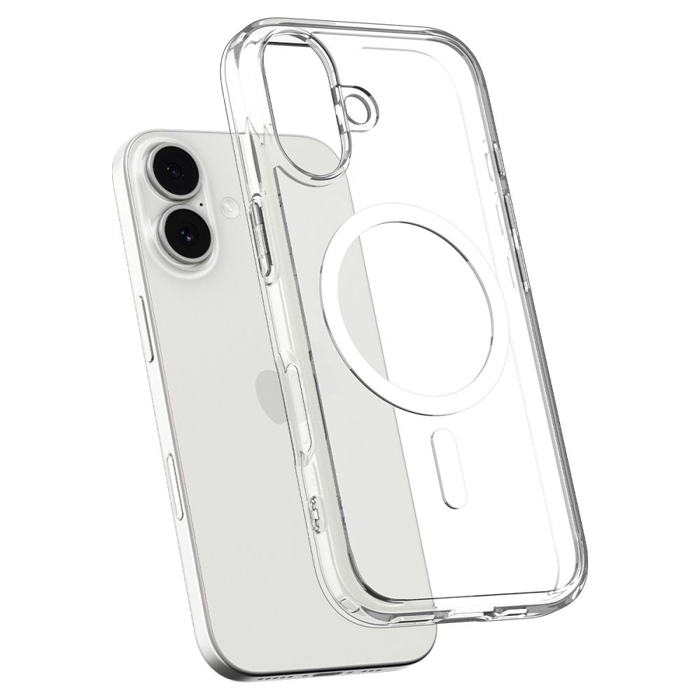 Husa MagSafe pentru Apple iPhone 17, Spigen, Ultra Hybrid, Alba