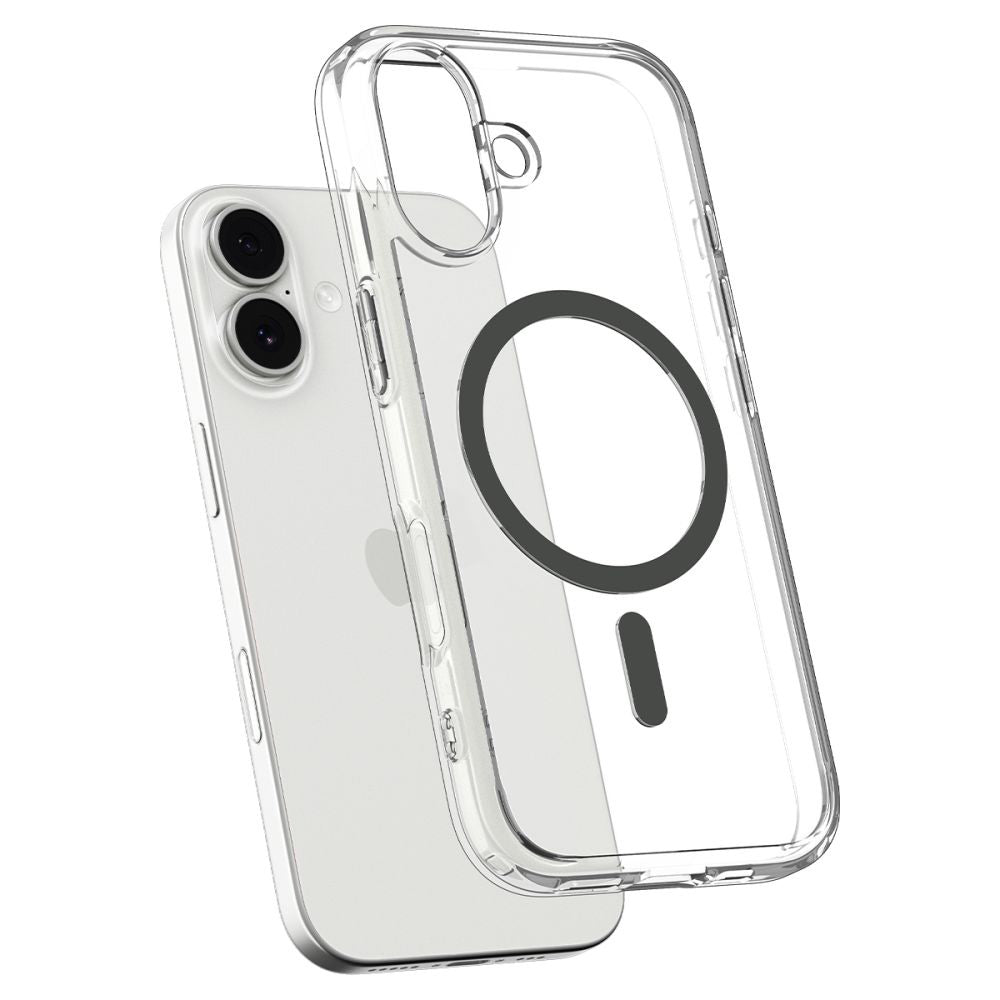 Husa MagSafe pentru Apple iPhone 17, Spigen, Ultra Hybrid, Gri