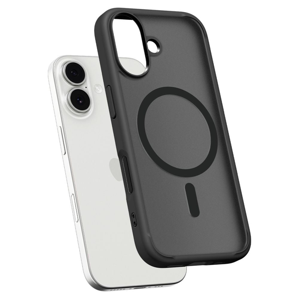 Husa MagSafe pentru Apple iPhone 17, Spigen, Ultra Hybrid, Neagra Satinata