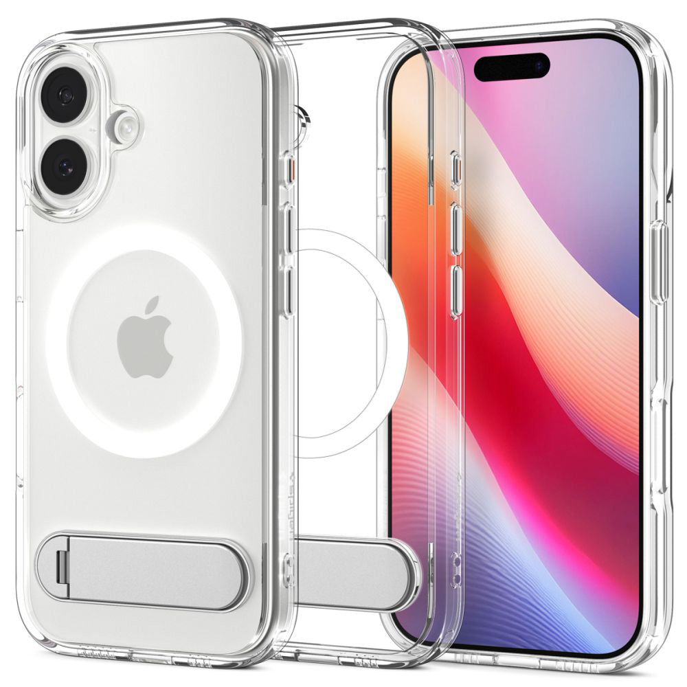 Husa MagSafe pentru Apple iPhone 17, Spigen, Ultra Hybrid S, Transparenta