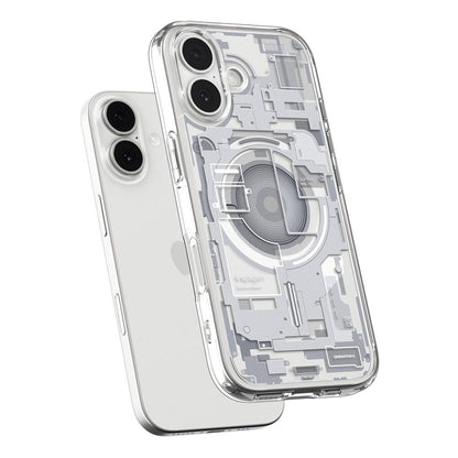 Husa MagSafe pentru Apple iPhone 17, Spigen, Ultra Hybrid Zero One, Alba