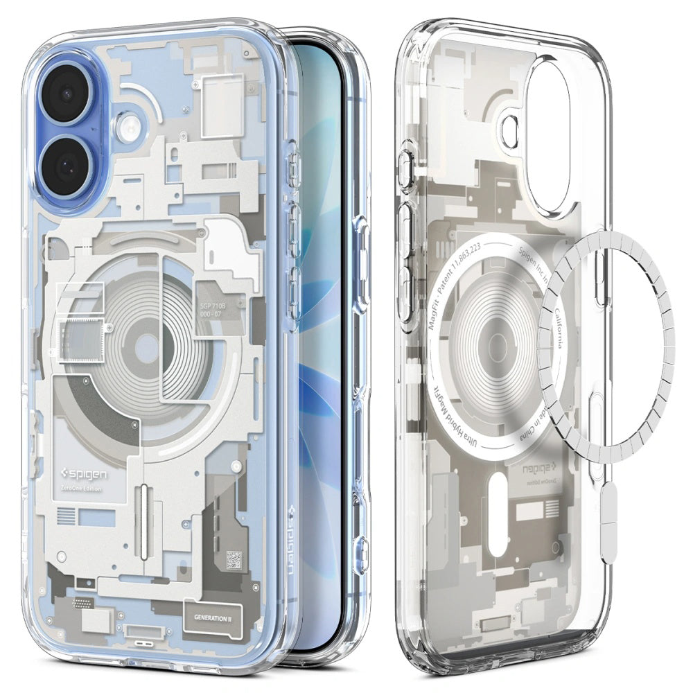 Husa MagSafe pentru Apple iPhone 17, Spigen, Ultra Hybrid Zero One, Bej