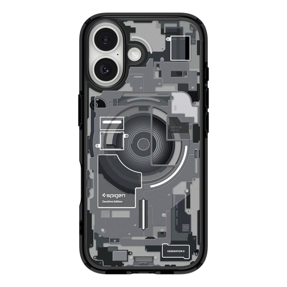Husa MagSafe pentru Apple iPhone 17, Spigen, Ultra Hybrid Zero One, Neagra