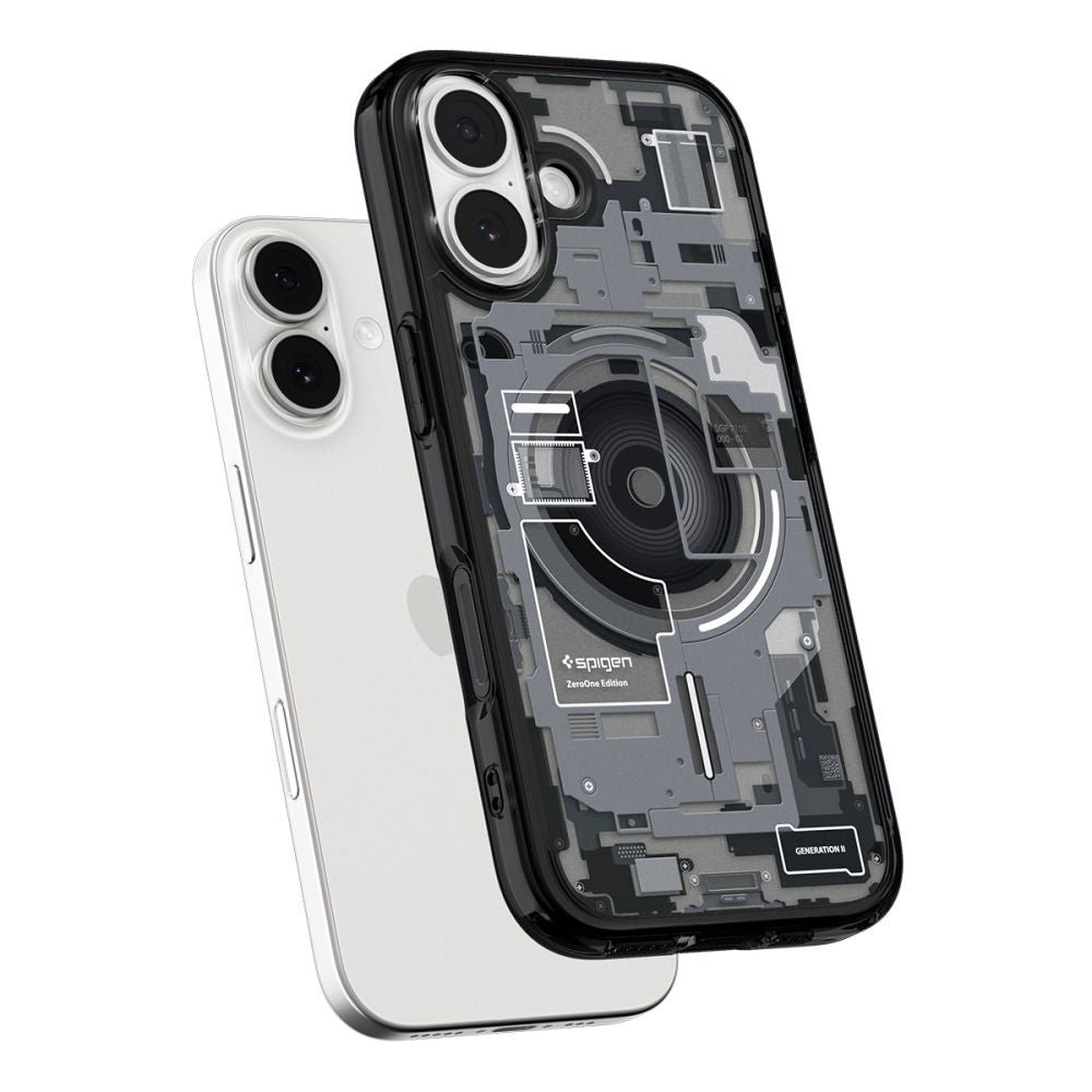 Husa MagSafe pentru Apple iPhone 17, Spigen, Ultra Hybrid Zero One, Neagra