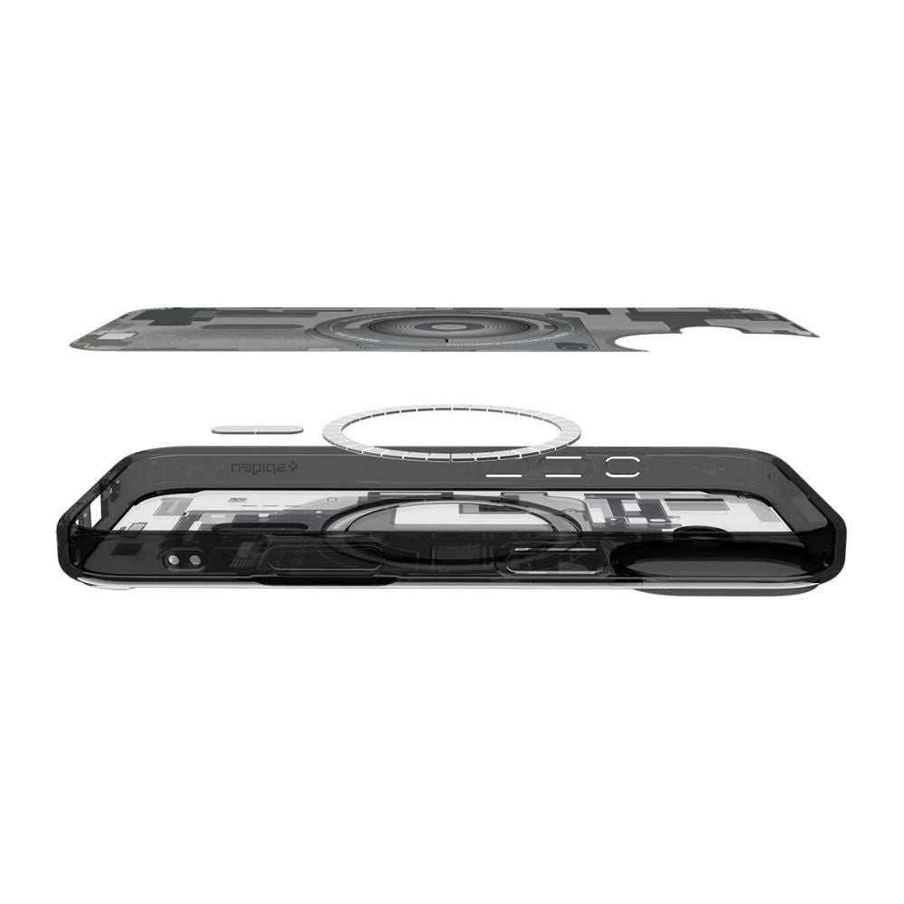 Husa MagSafe pentru Apple iPhone 17, Spigen, Ultra Hybrid Zero One, Neagra