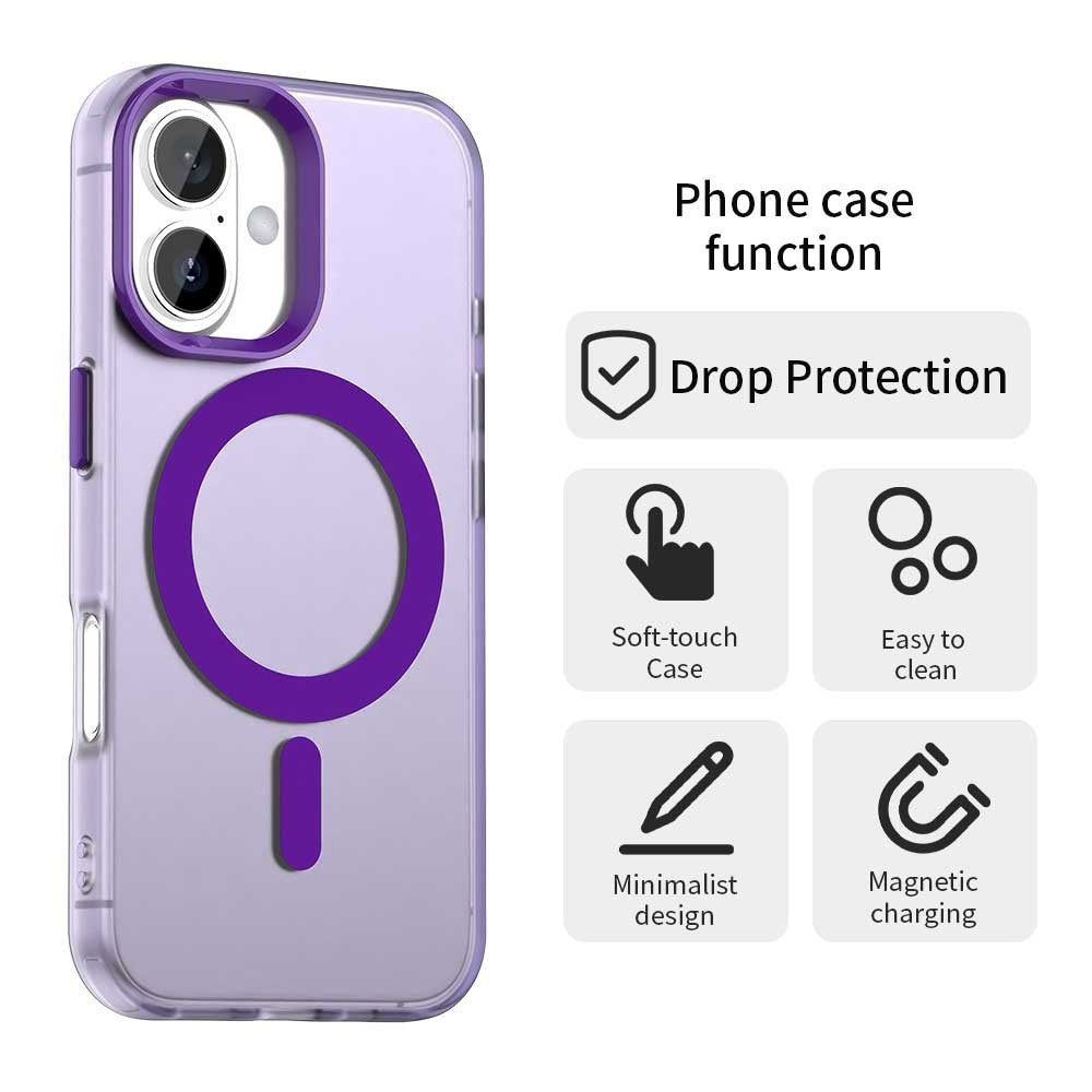 Husa MagSafe pentru Apple iPhone 17, Techsuit, CandyCase, Mov