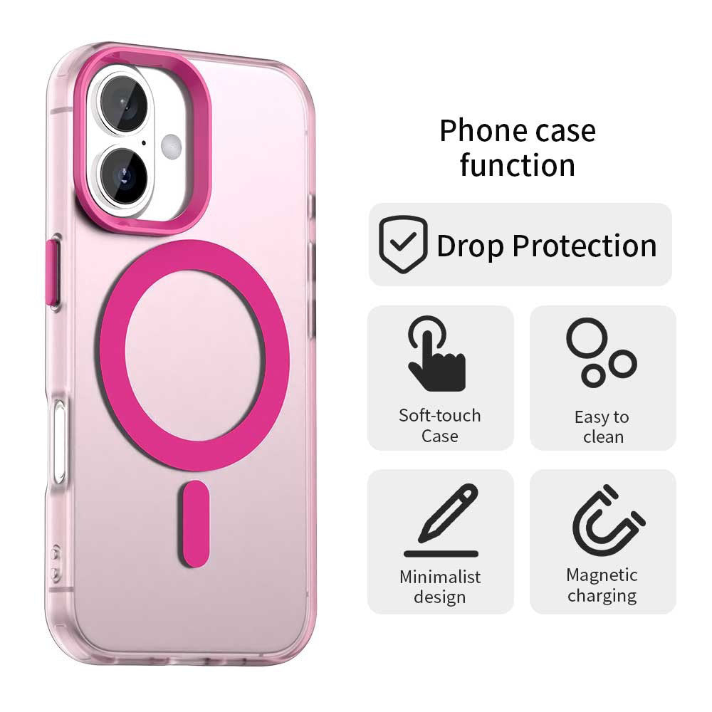 Husa MagSafe pentru Apple iPhone 17, Techsuit, CandyCase, Roz