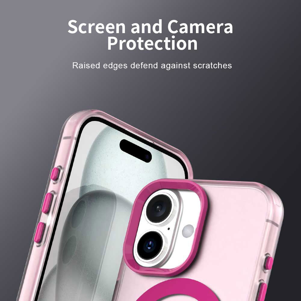 Husa MagSafe pentru Apple iPhone 17, Techsuit, CandyCase, Roz