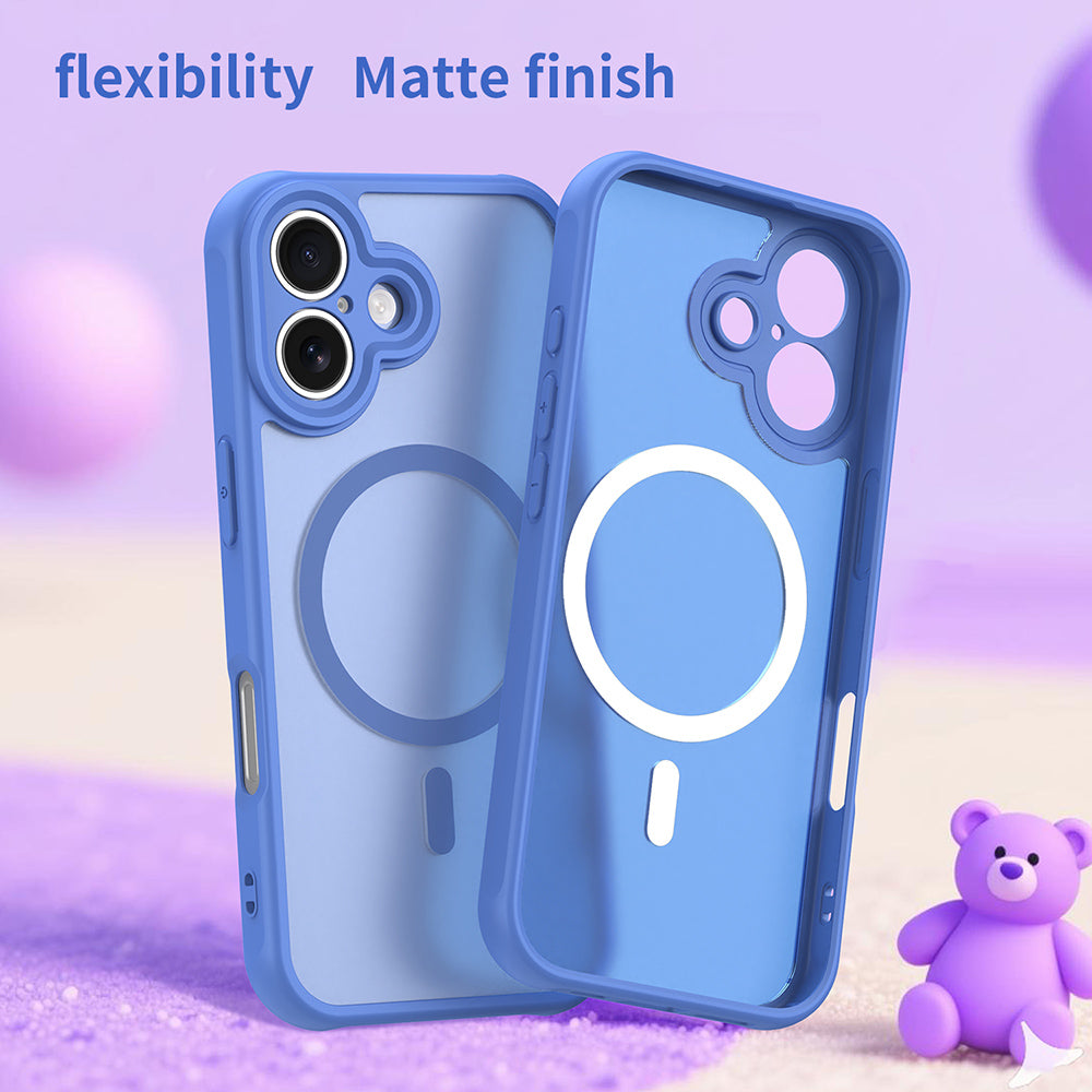 Husa MagSafe pentru Apple iPhone 17, Techsuit, HaloFrost II, Albastra