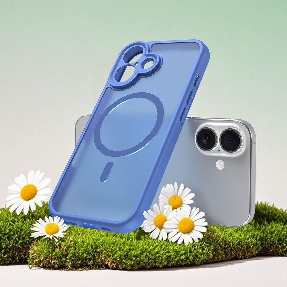 Husa MagSafe pentru Apple iPhone 17, Techsuit, HaloFrost II, Albastra