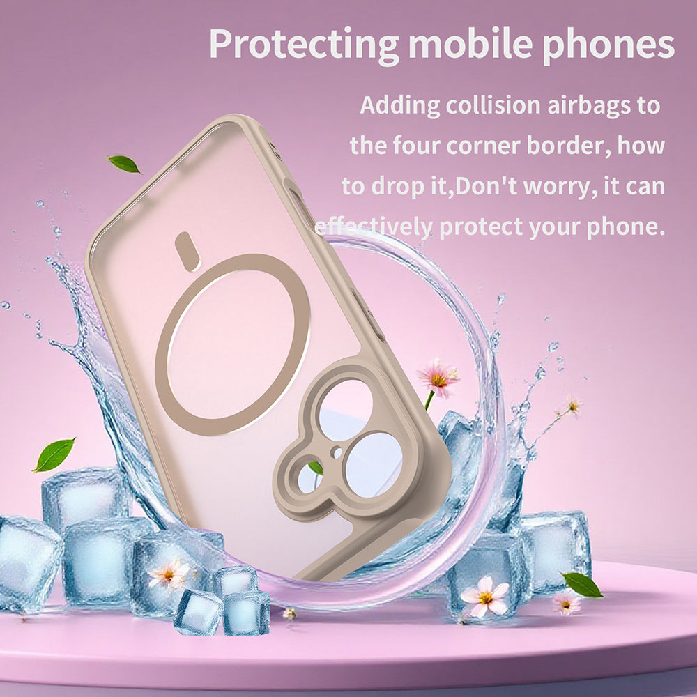 Husa MagSafe pentru Apple iPhone 17, Techsuit, HaloFrost II, Aurie