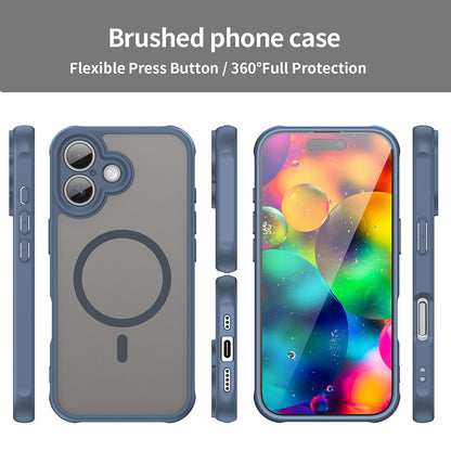Husa MagSafe pentru Apple iPhone 17, Techsuit, HaloFrost II, Bleumarin