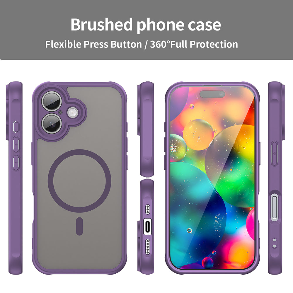 Husa MagSafe pentru Apple iPhone 17, Techsuit, HaloFrost II, Mov