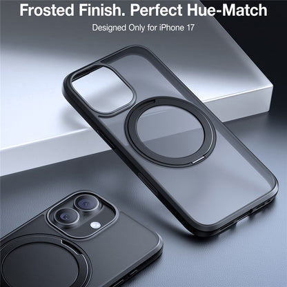 Husa MagSafe pentru Apple iPhone 17, Torras, Ostand Pro, Neagra