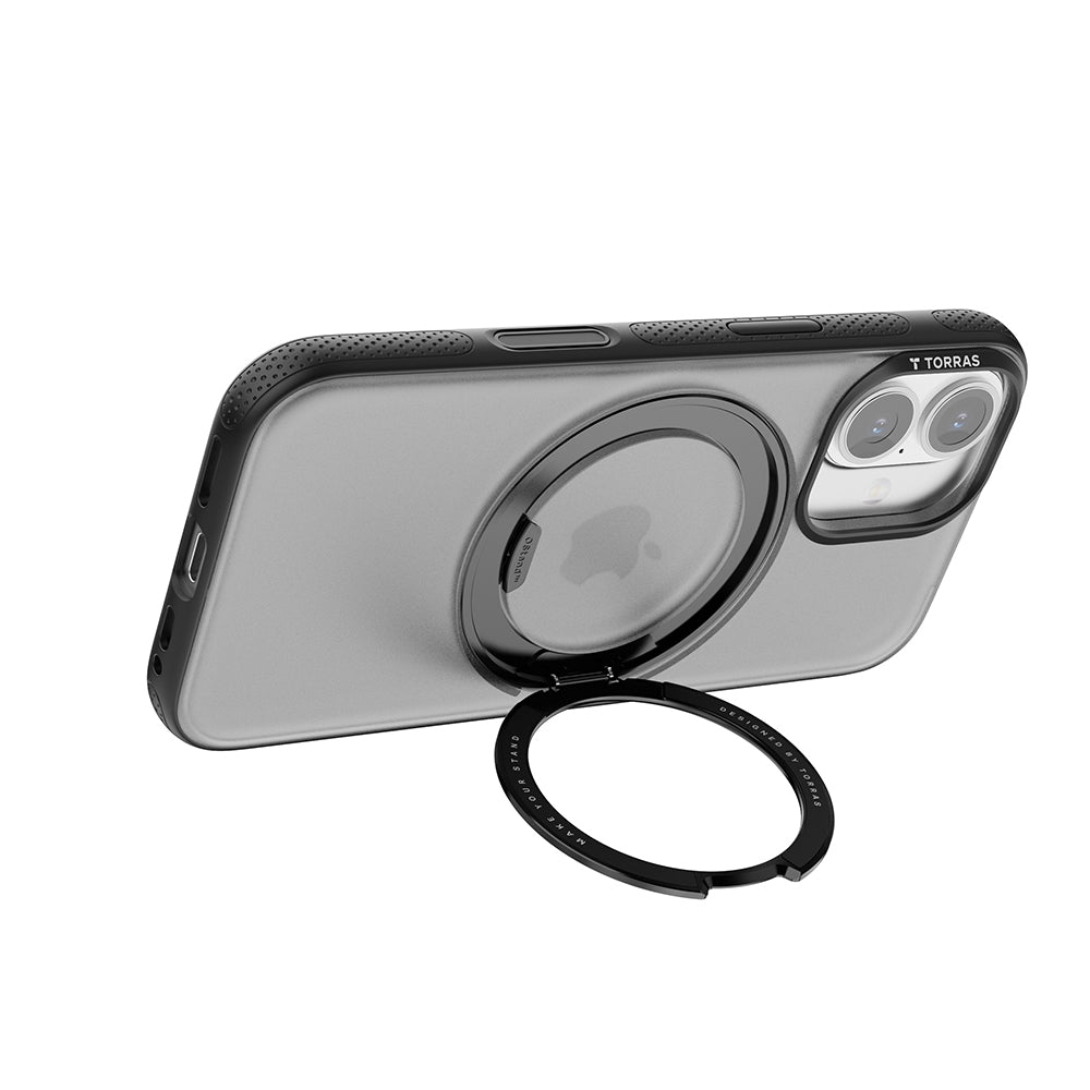 Husa MagSafe pentru Apple iPhone 17, Torras, Ostand R Fitness, Neagra