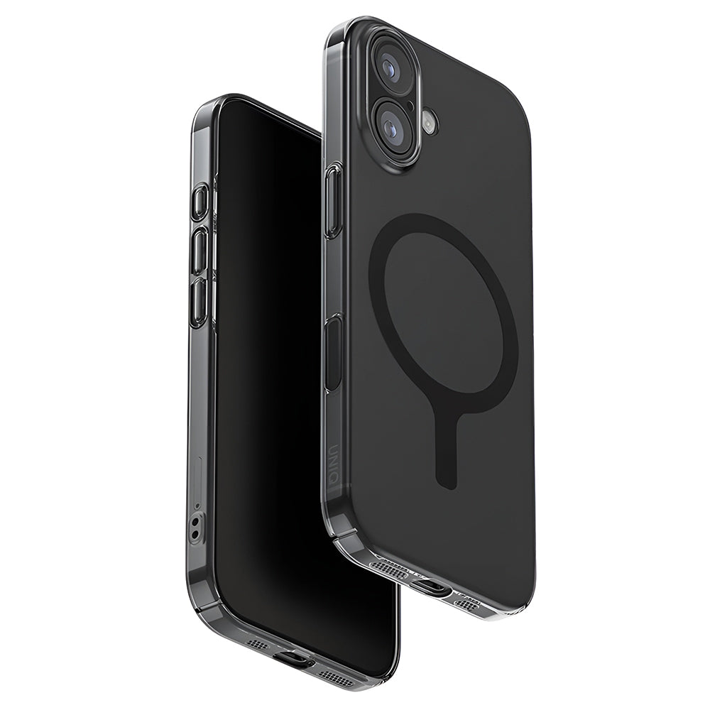 Husa MagSafe pentru Apple iPhone 17, UNIQ, AirSuit MagClick, Neagra