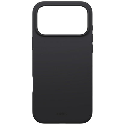 Husa MagSafe pentru Apple iPhone 17, UNIQ, Lino MagClick, Neagra