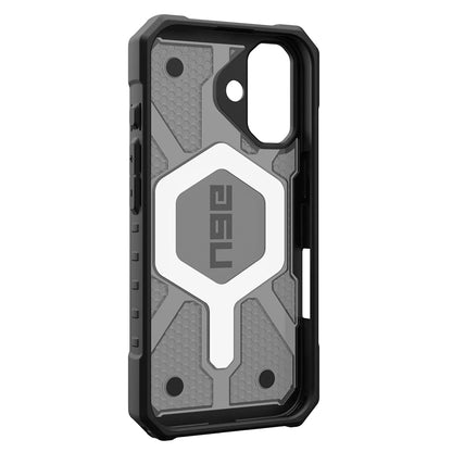 Husa MagSafe pentru Apple iPhone 17, Urban Armor Gear, Pathfinder Clear, Gri