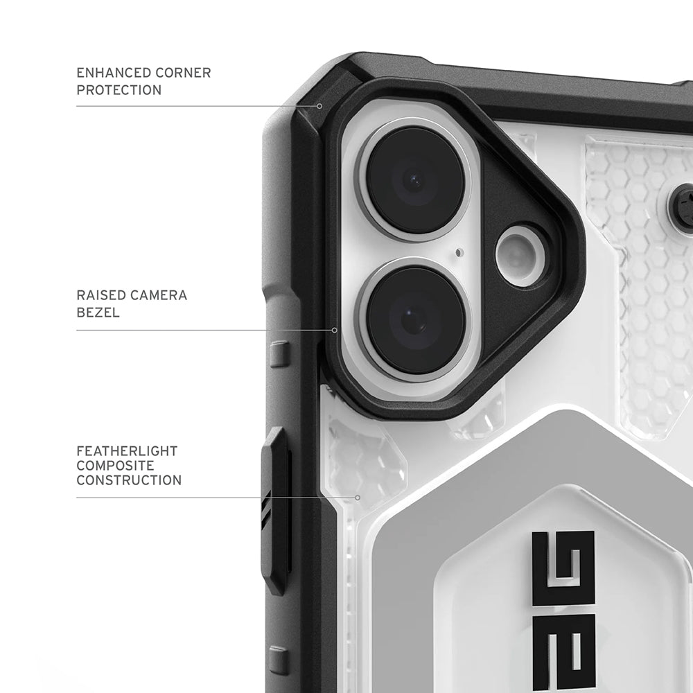 Husa MagSafe pentru Apple iPhone 17, Urban Armor Gear, Pathfinder Clear, Transparenta