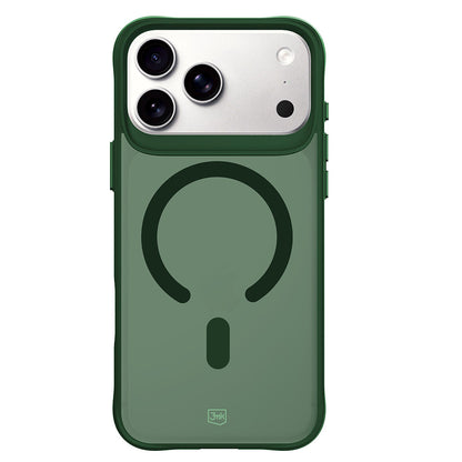 Husa MagSafe pentru Apple iPhone 18 Pro / 17 Pro, 3MK, Smoke MagCase, Verde