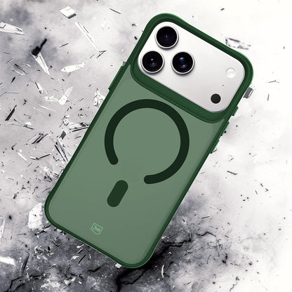 Husa MagSafe pentru Apple iPhone 18 Pro / 17 Pro, 3MK, Smoke MagCase, Verde