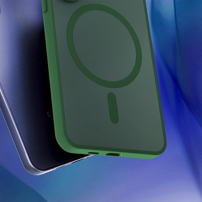 Husa MagSafe pentru Apple iPhone 18 Pro / 17 Pro, 3MK, Smoke MagCase, Verde