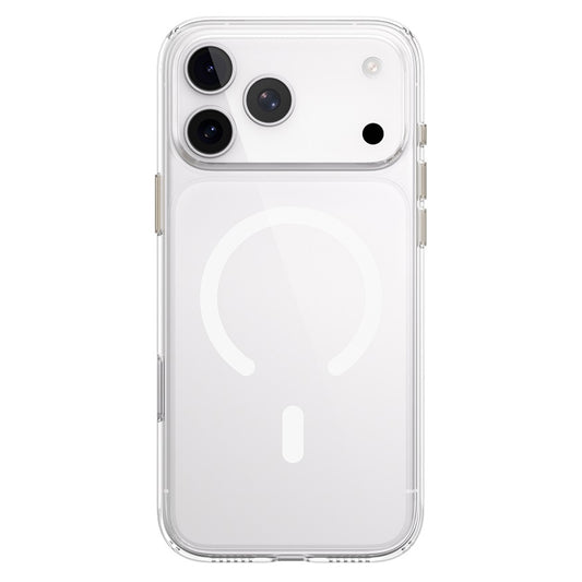 Husa MagSafe pentru Apple iPhone 18 Pro / 17 Pro, Blueo, Crystal+ Anti-Drop, Transparenta