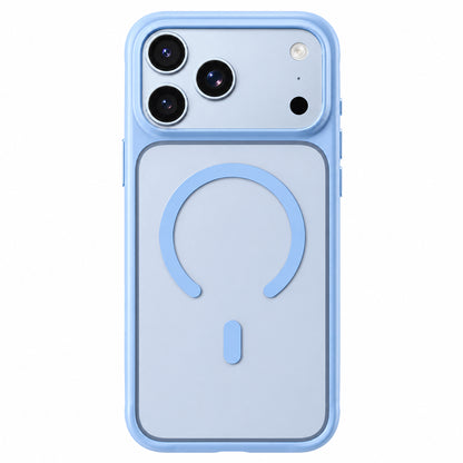 Husa MagSafe pentru Apple iPhone 18 Pro / 17 Pro, Blueo, Skin Friendly Anti-Drop, Albastra Satinata