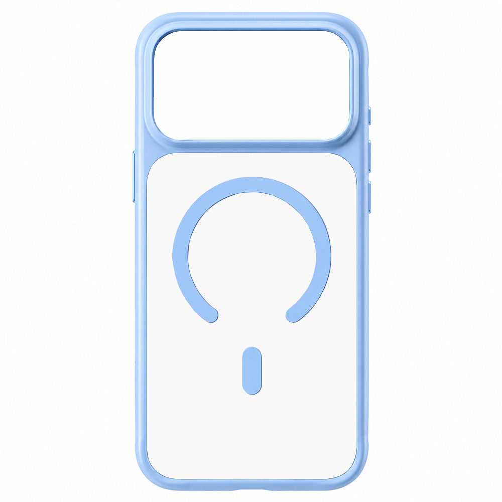 Husa MagSafe pentru Apple iPhone 18 Pro / 17 Pro, Blueo, Skin Friendly Anti-Drop, Albastra Satinata