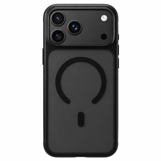 Husa MagSafe pentru Apple iPhone 18 Pro / 17 Pro, Blueo, Skin Friendly Anti-Drop, Neagra Satinata