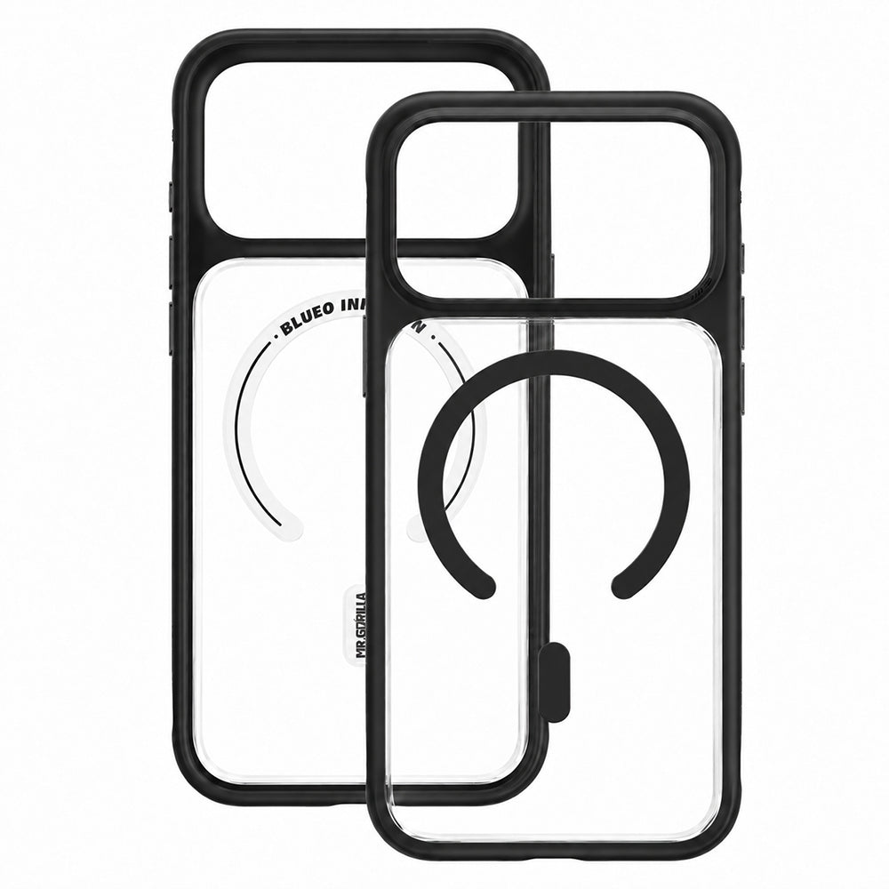 Husa MagSafe pentru Apple iPhone 18 Pro / 17 Pro, Blueo, Skin Friendly Anti-Drop, Neagra Satinata