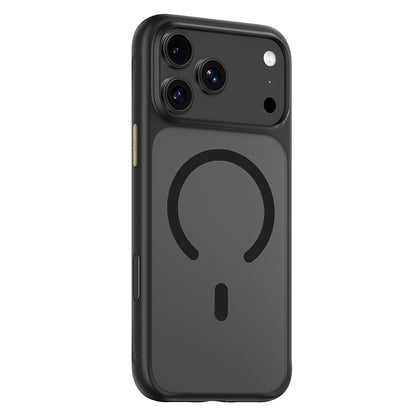 Husa MagSafe pentru Apple iPhone 18 Pro / 17 Pro, Blueo, Skin Friendly Anti-Drop, Neagra Satinata