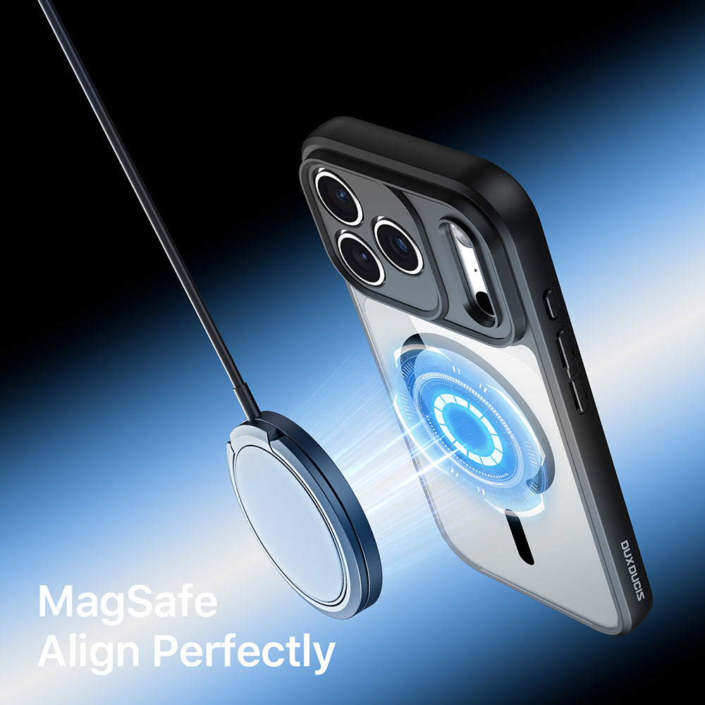 Husa MagSafe pentru Apple iPhone 18 Pro / 17 Pro, DUX DUCIS, Aimo, Neagra