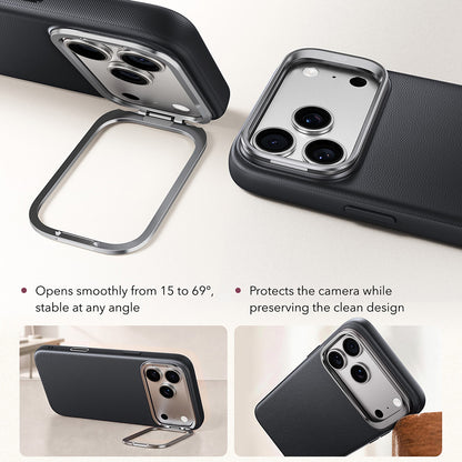 Husa MagSafe pentru Apple iPhone 18 Pro / 17 Pro, ESR, Atelier with Kickstand, Neagra