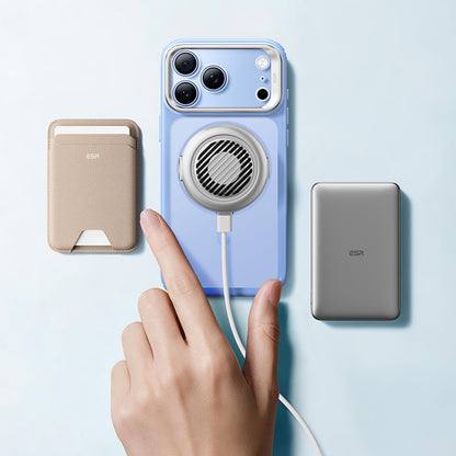 Husa MagSafe pentru Apple iPhone 18 Pro / 17 Pro, ESR, Classic Hybrid Kickstand, Bleu Satinata