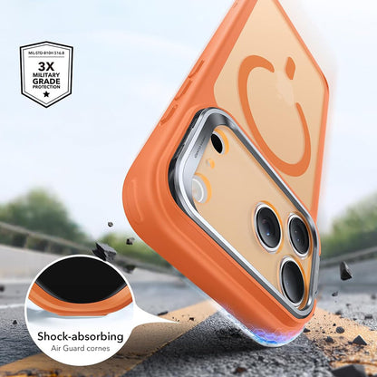 Husa MagSafe pentru Apple iPhone 18 Pro / 17 Pro, ESR, Classic Hybrid Kickstand, Portocalie Satinata