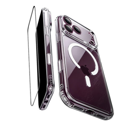 Husa MagSafe pentru Apple iPhone 18 Pro / 17 Pro, ESR, Classic Hybrid with Screen Protector, Transparenta