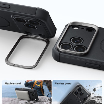 Husa MagSafe pentru Apple iPhone 18 Pro / 17 Pro, ESR, Cyber Armor Kickstand, Neagra